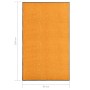 Felpudo lavable naranja 90x150 cm