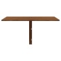 Mesa de pared plegable contrachapada marrón roble 100x60x56 cm