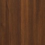 Mesa de pared plegable contrachapada marrón roble 100x60x56 cm
