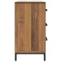 Cómoda de madera maciza de pino 75x35x70 cm