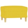 Reposapiés de tela amarillo claro 60x50x41 cm