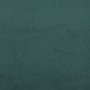 Sofá cama con colchón terciopelo verde oscuro 80x200 cm