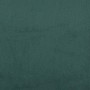 Sofá cama con colchón terciopelo verde oscuro 90x200 cm