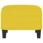 Reposapiés de tela amarillo claro 60x50x41 cm