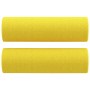 Cojines decorativos 2 uds tela amarillo claro 15x50 cm