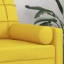 Cojines decorativos 2 uds tela amarillo claro 15x50 cm