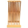 Taburete plegable madera maciza de teca 40x32,5x70 cm