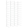 Botellero de pared para 36 botellas 2 unidades hierro blanco