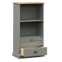 Librería VIGO madera maciza de pino gris 60x35x114,5 cm