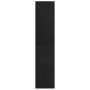 Estantería/divisor de espacios pino macizo negro 40x30x135,5 cm