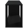 Mueble para TV madera contrachapada negro 80x24x32 cm