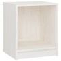 Mesita de noche 2 uds madera de pino blanco 35,5x33,5x41,5 cm