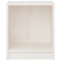 Mesita de noche 2 uds madera de pino blanco 35,5x33,5x41,5 cm