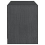 Mueble de TV madera maciza de pino gris 104x33x41 cm