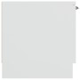Mueble de TV madera contrachapada blanco 102x35x36,5 cm