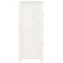 Aparador de madera maciza de pino blanco 70x35x80 cm
