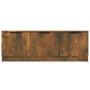 Mueble de TV madera contrachapada roble ahumado 102x35x36,5 cm