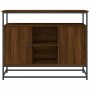 Aparador de madera de ingeniería roble marrón 100x35x80 cm