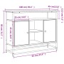 Aparador de madera de ingeniería roble marrón 100x35x80 cm