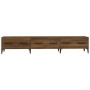 Mueble de TV madera contrachapada roble ahumado 150x34,5x30 cm