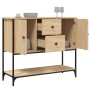 Aparador de madera de ingeniería roble Sonoma 100x36x85 cm