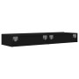 Muebles de TV con luces LED 2 uds negro 60x35x15,5 cm