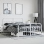 Estructura cama sin colchón con estribo metal blanco 183x213 cm