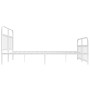 Estructura cama sin colchón con estribo metal blanco 183x213 cm