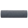 Cojines decorativos 2 uds terciopelo gris oscuro 15x50 cm