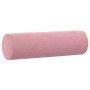 Cojines decorativos 2 uds terciopelo rosa 15x50 cm