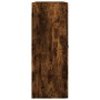 Armario de pared madera ingeniería roble ahumado 69,5x34x90 cm