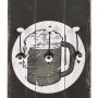 Perchero de pared con 6 ganchos 120x40 cm