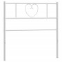 Cabecero de metal blanco 75 cm
