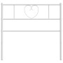 Cabecero de metal blanco 75 cm