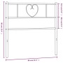 Cabecero de metal blanco 75 cm