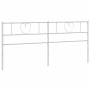 Cabecero de metal blanco 200 cm