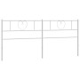 Cabecero de metal blanco 200 cm