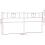 Cabecero de metal blanco 200 cm