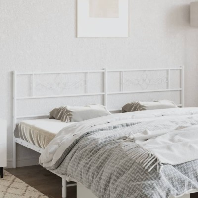 Cabecero de metal blanco 193 cm