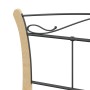 Estructura de cama sin colchón metal negro 120x200 cm