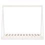 Estructura de cama para niños madera de pino blanco 70x140 cm