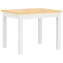 Mesa y silla infantil 3 pzas MDF blanco y beige