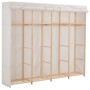 Armario de tela blanco 200x40x170 cm
