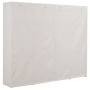 Armario de tela blanco 200x40x170 cm