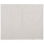 Armario de tela blanco 200x40x170 cm