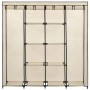 Armario con 4 compartimentos color crema 175x45x170 cm