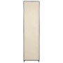 Armario con 4 compartimentos color crema 175x45x170 cm