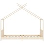 Estructura de cama infantil de madera maciza de pino 90x200 cm