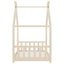 Estructura de cama infantil de madera maciza de pino 90x200 cm