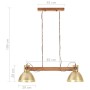 Lámpara colgante industrial 25 W latón 109 cm E27